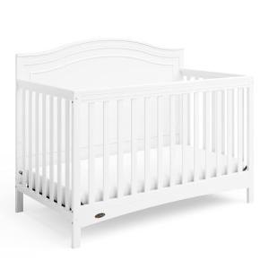 Graco Paris 4-in-1 Convertible Crib (White) – GREENGUARD Gold Certified, Converts to Toddler Bed and Daybed, Fits Standard Full-Size Crib Mattress, Adjustable Mattress Support Base(White)