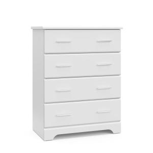 Storkcraft Brookside 6-Drawer Dresser (White) – GREENGUARD Gold Certified, White Dresser for Bedroom, Kids & Nursery Storage Chest, Safety Interlocking Drawers, Pre-Installed Tracks, Kids Chest(White)
