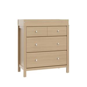 Storkcraft Horizon 3 Drawer Chest with Changing Topper (White) – GREENGUARD Gold Certified, Includes Removable Changing Table Topper, Chest of Drawers for Nursery & Kids Bedroom(Driftwood)