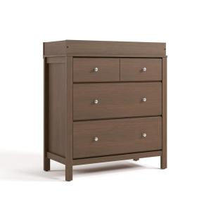 Storkcraft Horizon 6 Drawer Dresser (Driftwood) – GREENGUARD Gold Certified Dresser for Nursery & Kids’ Room, Modern Storage with Interlocking Drawer System(Hazelnut)