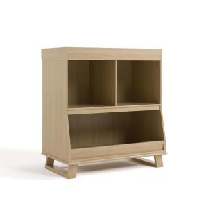 Storkcraft Modern Nursery Changing Table Dresser (White with White) – GREENGUARD Gold Certified, Dresser for Nursery, Changing Table With Drawers(Driftwood)