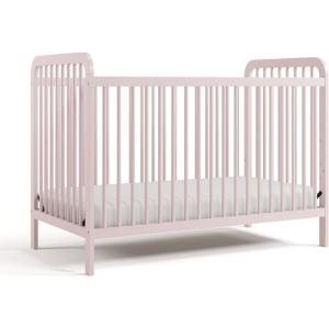 Storkcraft Pasadena 3-in-1 Convertible Crib (White) – GREENGUARD Gold Certified, Converts to Daybed and Toddler Bed, Fits Standard Full-Size Crib Mattress, Adjustable Mattress Height(Blush)