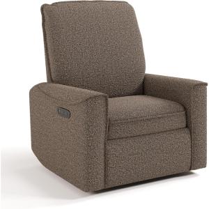 Storkcraft Santos Deluxe Power Recliner Swivel Glider (Ivory Boucle) – Premium Electronic Power Recliner for Nursery, Includes Dual-USB Charging Port with USB-A & USB-C, Glider Rocking Chair(Mountain Brown Boucle)