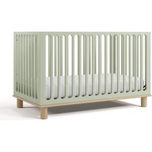 Storkcraft Sicily 3-in-1 Convertible Crib with Toddler Rail Included (Driftwood) – GREENGUARD Gold Certified, 100% Solid Wood, Converts to Toddler Bed, Fits Standard Crib Mattress(Sage With Driftwood)