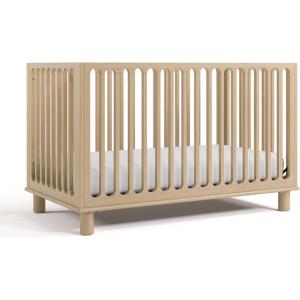 Storkcraft Sicily 3-in-1 Convertible Crib with Toddler Rail Included (Driftwood) – GREENGUARD Gold Certified, 100% Solid Wood, Converts to Toddler Bed, Fits Standard Crib Mattress(Driftwood)