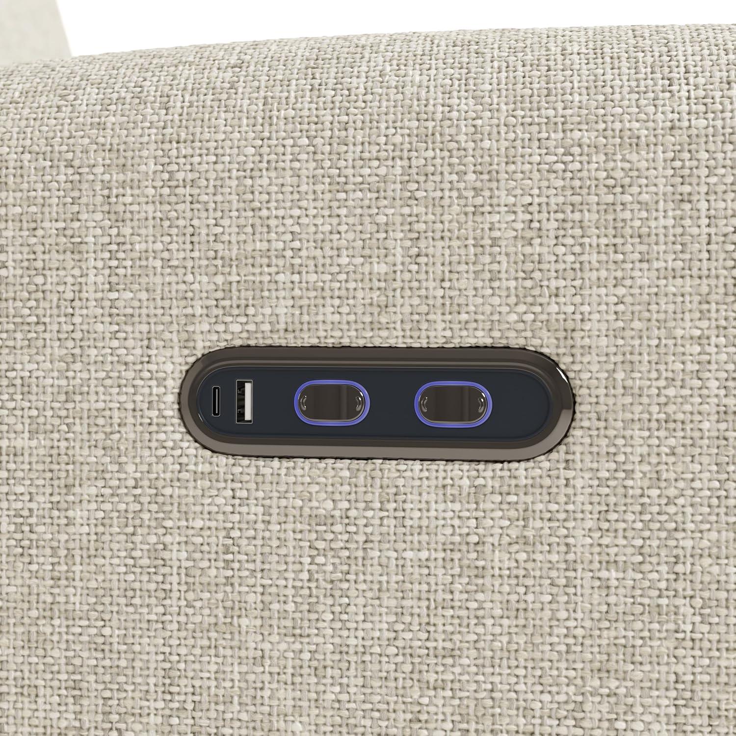 imageGraco Bellwood Power Recliner Swivel Glider Dune Basketweave Electronic Power Recliner for Nursery Includes DualUSB Charging Port for USBA ampamp USBC Glider Rocking Chair with Full ReclineDune