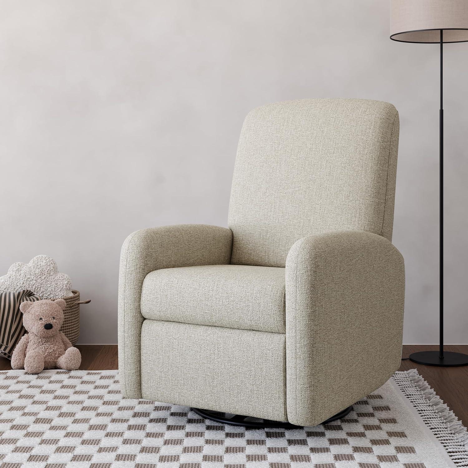 imageGraco Bellwood Power Recliner Swivel Glider Dune Basketweave Electronic Power Recliner for Nursery Includes DualUSB Charging Port for USBA ampamp USBC Glider Rocking Chair with Full ReclineDune