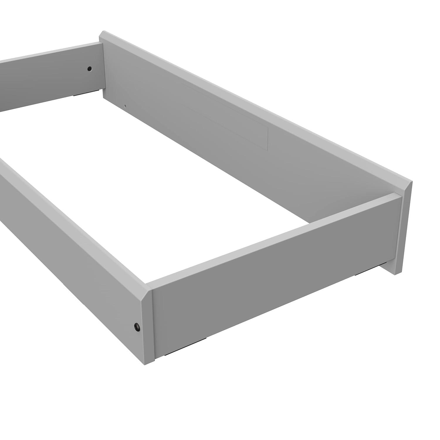 imageStorkcraft Nest Changing Topper with Nest 4Sided Contoured Changing Pad Included WhitePebble Gray