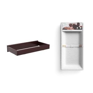 Storkcraft Nest Changing Topper with Nest 4-Sided Contoured Changing Pad Included- White(Espresso)