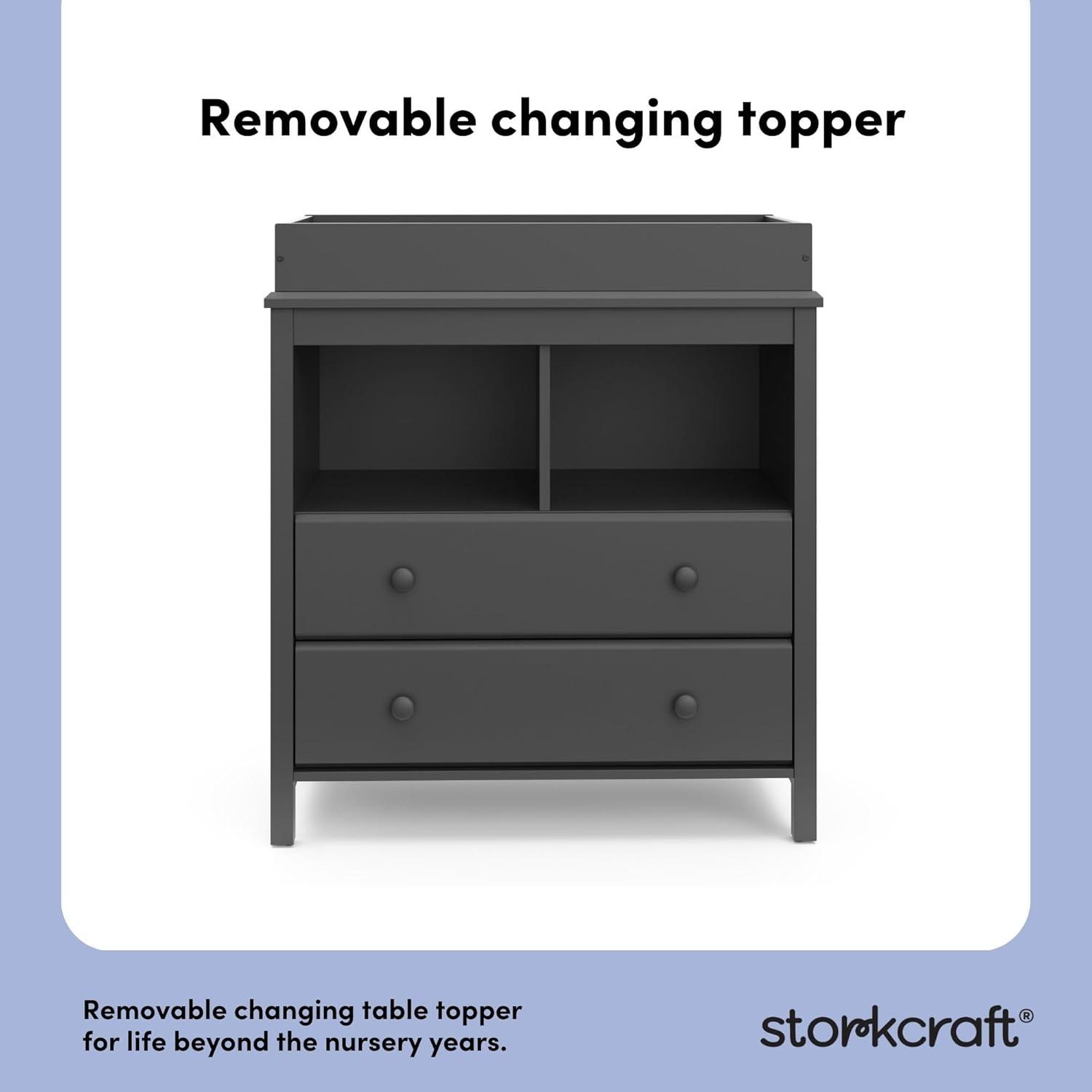 imageStorkcraft Alpine 6Drawer Dresser Driftwood  GREENGUARD Gold Certified Brown Dresser for Bedroom Kids ampamp Nursery Storage Drawers Safety Interlocking Drawers PreInstalled Tracks Kids BedroomGrey