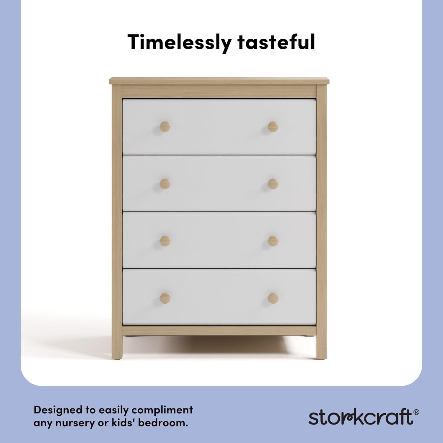 imageStorkcraft Alpine 6Drawer Dresser Driftwood  GREENGUARD Gold Certified Brown Dresser for Bedroom Kids ampamp Nursery Storage Drawers Safety Interlocking Drawers PreInstalled Tracks Kids BedroomDriftwood With White