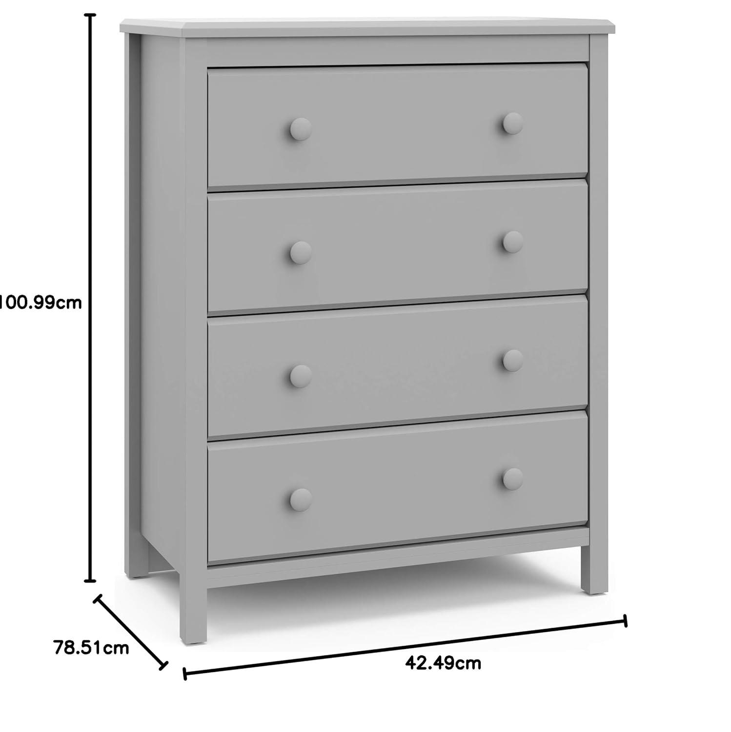 imageStorkcraft Alpine 6Drawer Dresser Driftwood  GREENGUARD Gold Certified Brown Dresser for Bedroom Kids ampamp Nursery Storage Drawers Safety Interlocking Drawers PreInstalled Tracks Kids BedroomPebble Gray