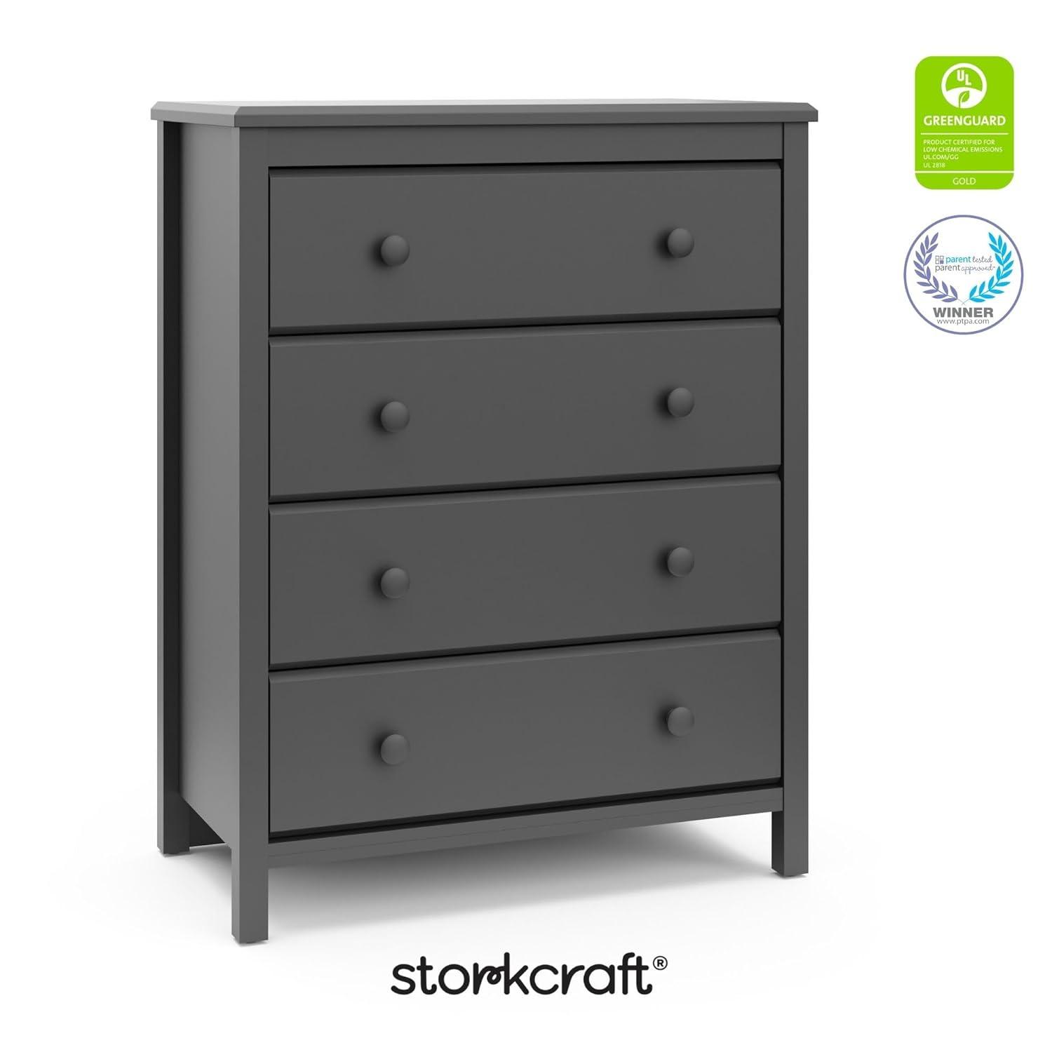 imageStorkcraft Alpine 6Drawer Dresser Driftwood  GREENGUARD Gold Certified Brown Dresser for Bedroom Kids ampamp Nursery Storage Drawers Safety Interlocking Drawers PreInstalled Tracks Kids BedroomGrey