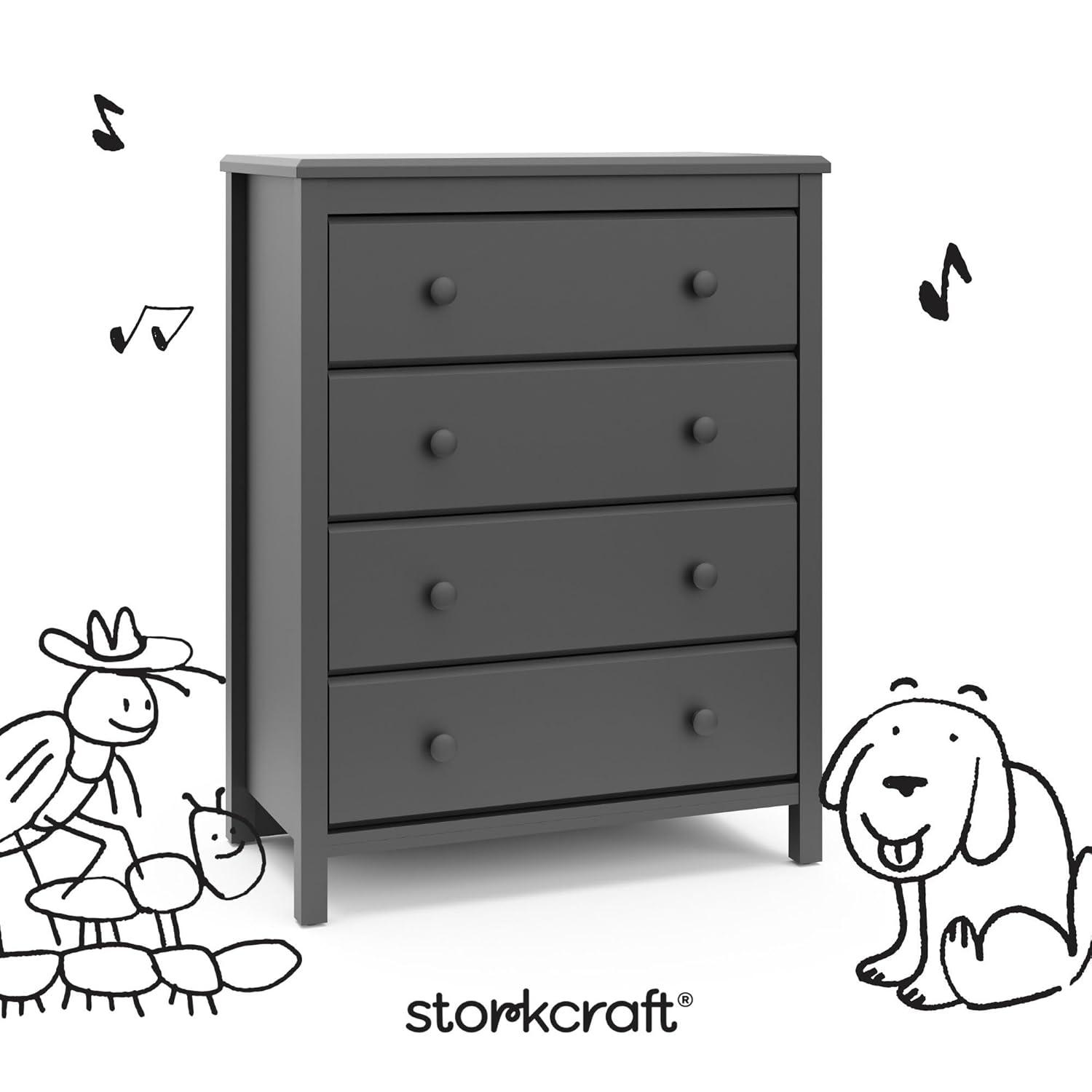 imageStorkcraft Alpine 6Drawer Dresser Driftwood  GREENGUARD Gold Certified Brown Dresser for Bedroom Kids ampamp Nursery Storage Drawers Safety Interlocking Drawers PreInstalled Tracks Kids BedroomGrey