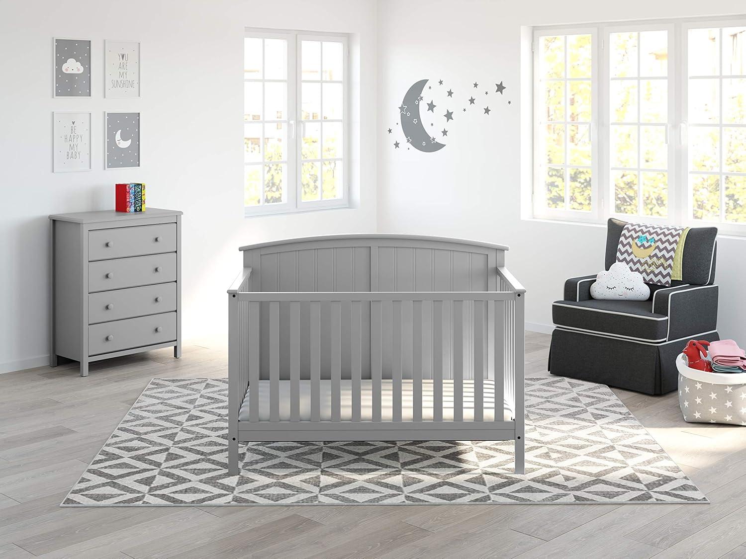 imageStorkcraft Alpine 6Drawer Dresser Driftwood  GREENGUARD Gold Certified Brown Dresser for Bedroom Kids ampamp Nursery Storage Drawers Safety Interlocking Drawers PreInstalled Tracks Kids BedroomPebble Gray